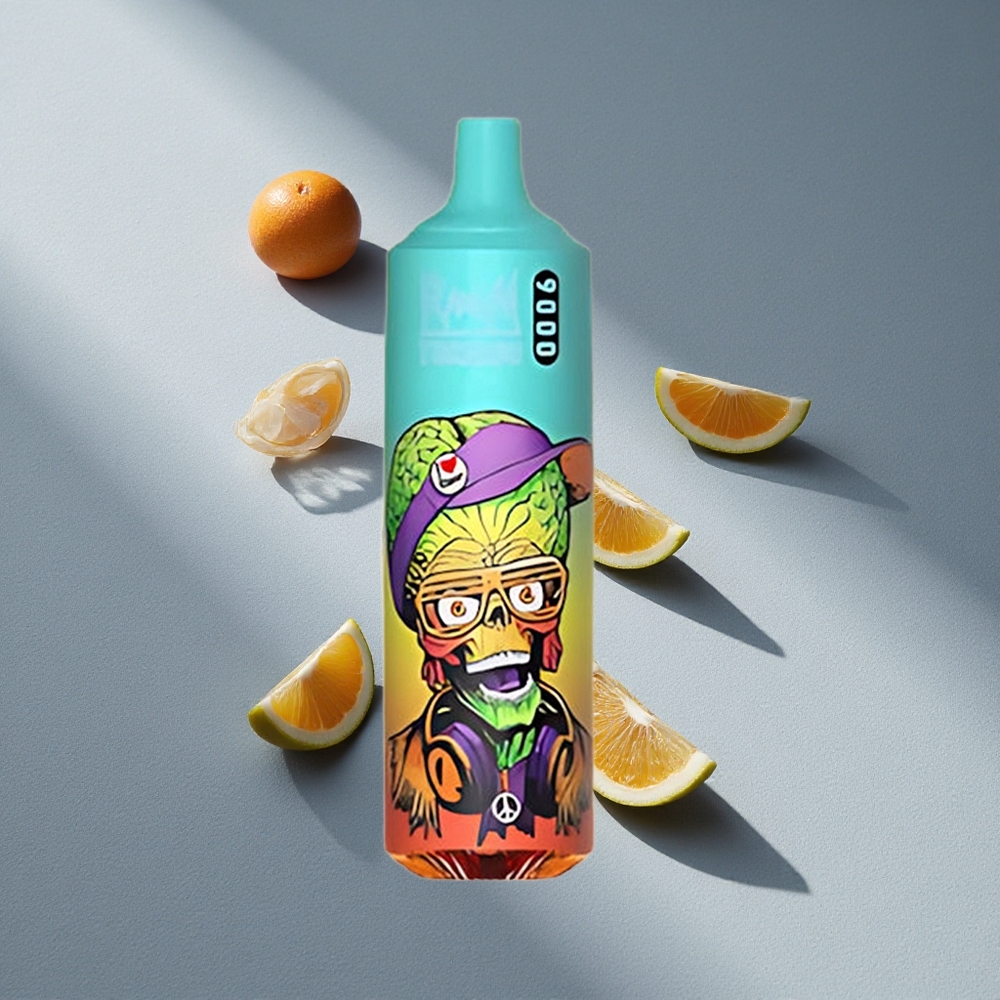 RandM Fumot Tornado 9000 Puffs Bluż Lodowy z Wyświetlaczem RGB i Pojemnością 18 mL