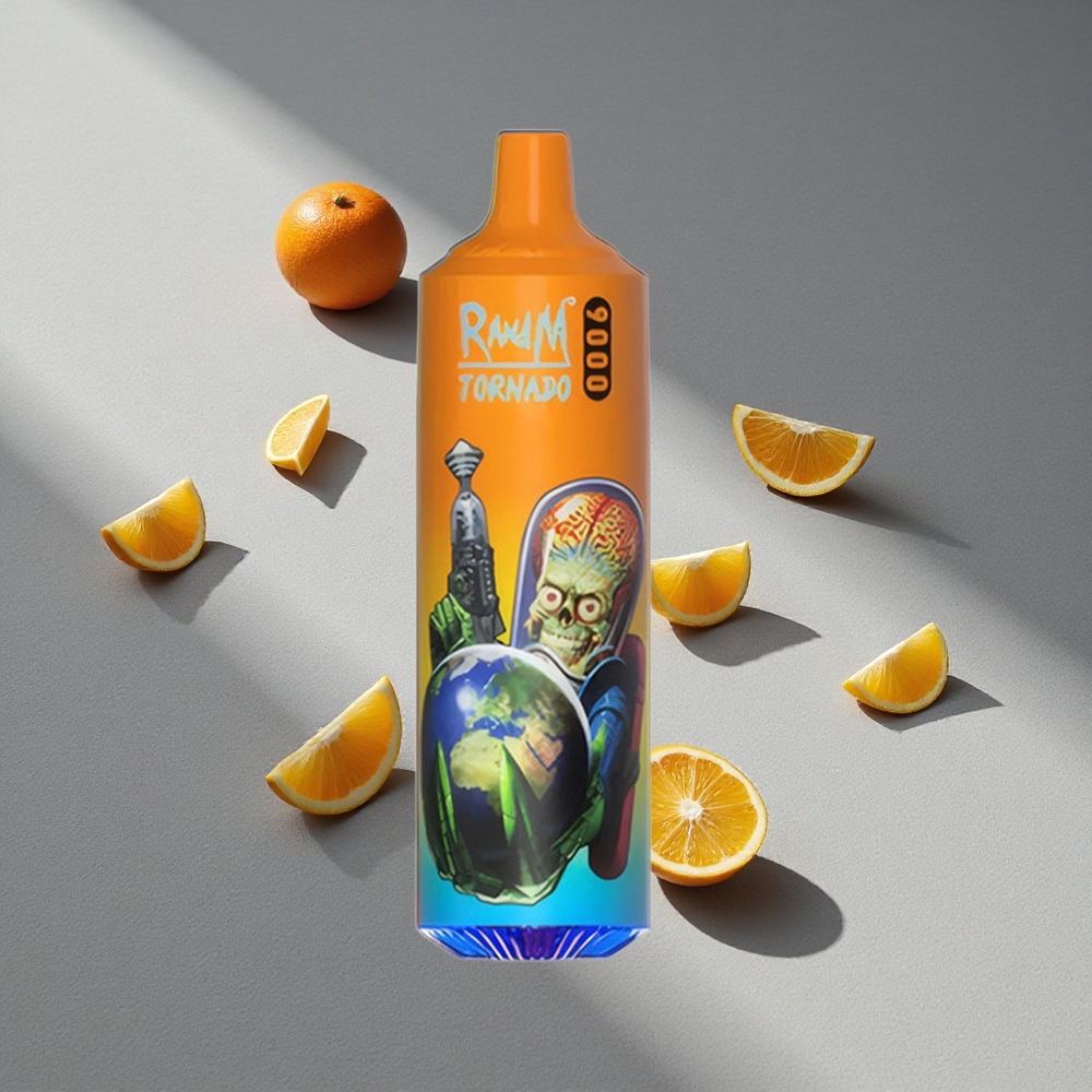 RandM Fumot Tornado 9000 Puffs Pomarańczowa Oranżada 850 mAh 18 mL