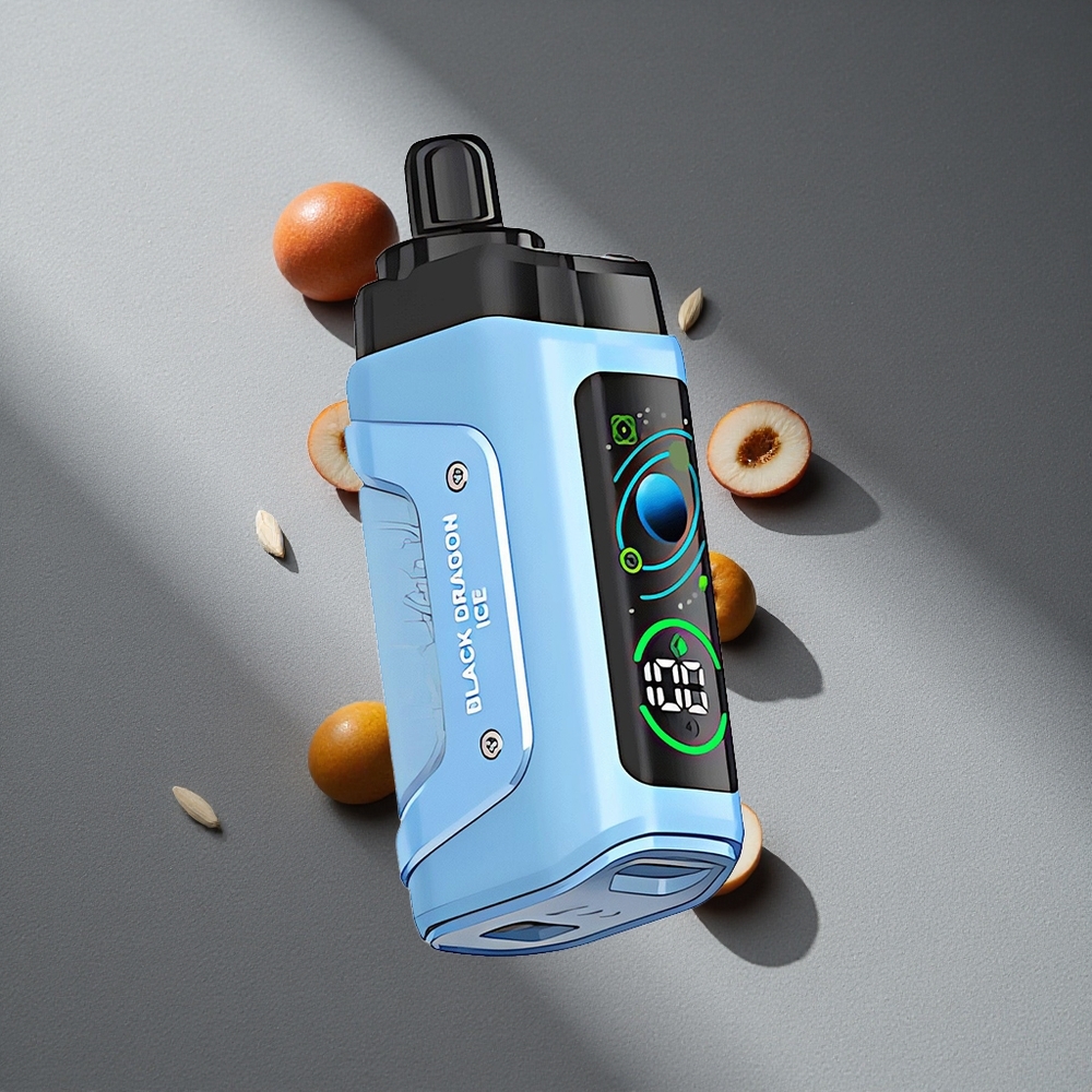 Razz Bar 45000 Puffs Czarny Smok Lód z Regulacją Powietrza i Typem-C