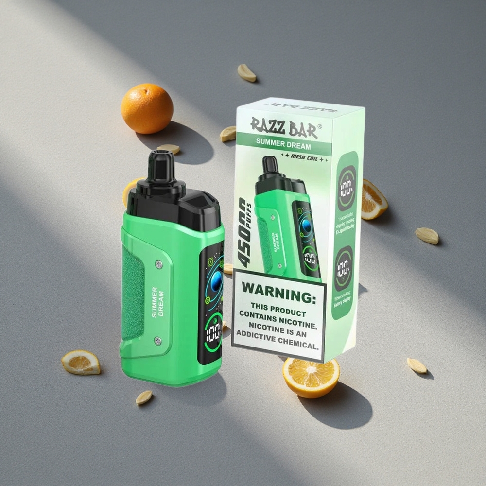 Razz Bar 45000 Puffs Letni Sen z Regulacją Powietrza i Typem-C