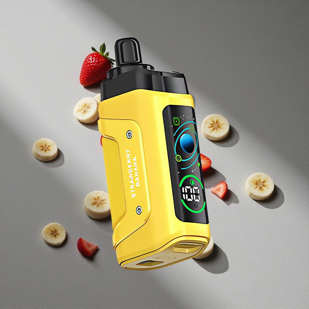 Razz Bar 45000 Puffs Truskawka Banan Podwójna Moc i Typ-C Ładowanie