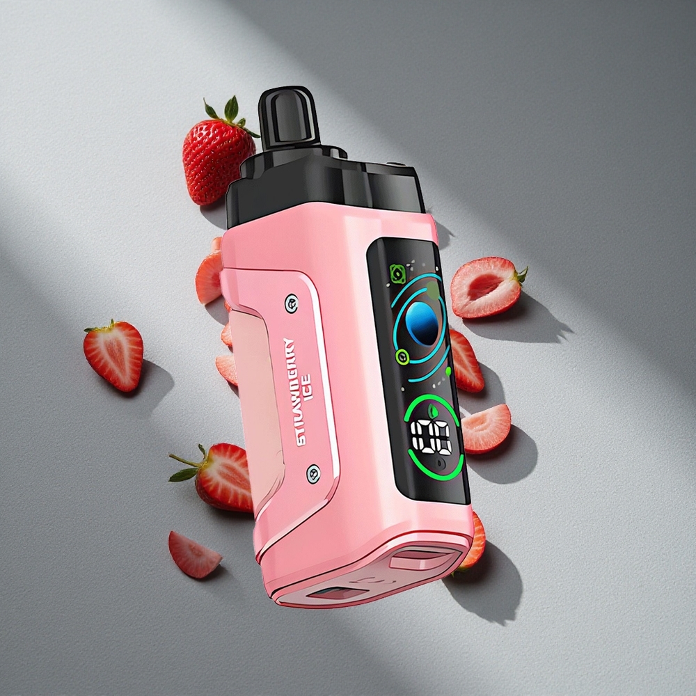 Razz Bar 45000 Puffs Truskawkowo-Lodowa z 20 mg/ml Nikotyny i 1.0 Ohm Mesh Coil