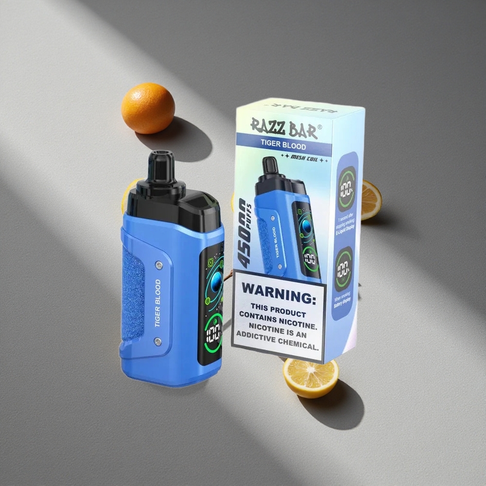 Razz Bar 45000 Puffs Tygr Krew z Przełączanym Przepływem Powietrza i Ładowaniem Type-C