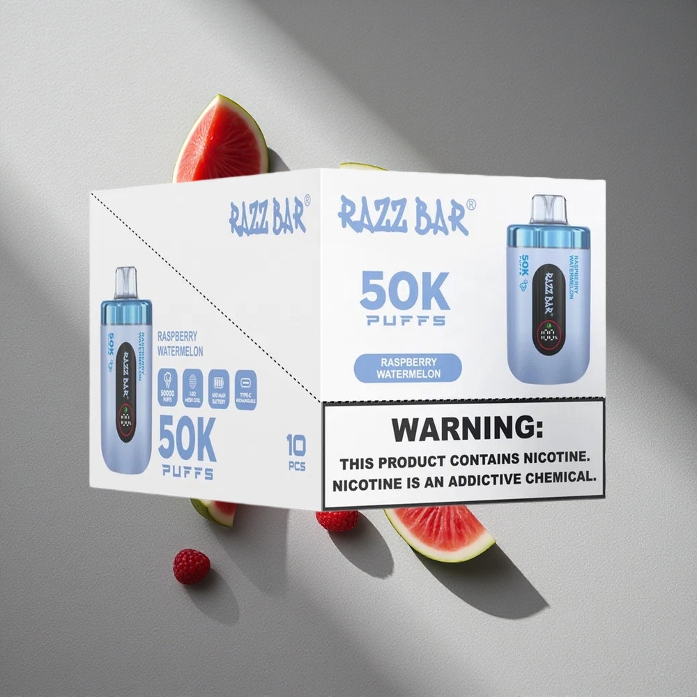 Razz Bar 50K Puffs Malina Arbuz 1.0 Ohm Mesh 650 mAh