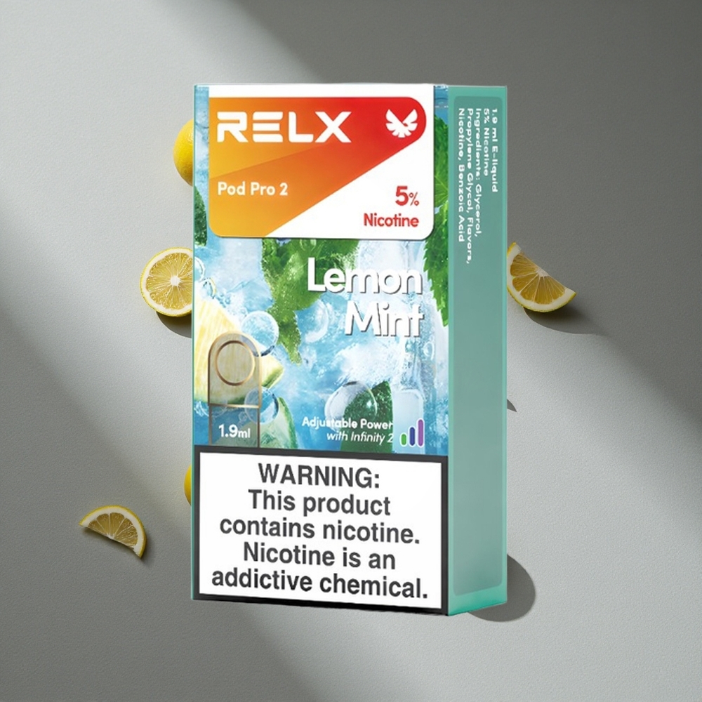 RELX Pod Pro 2 600 Puffs 5% Nikotyny Lemon Mięta