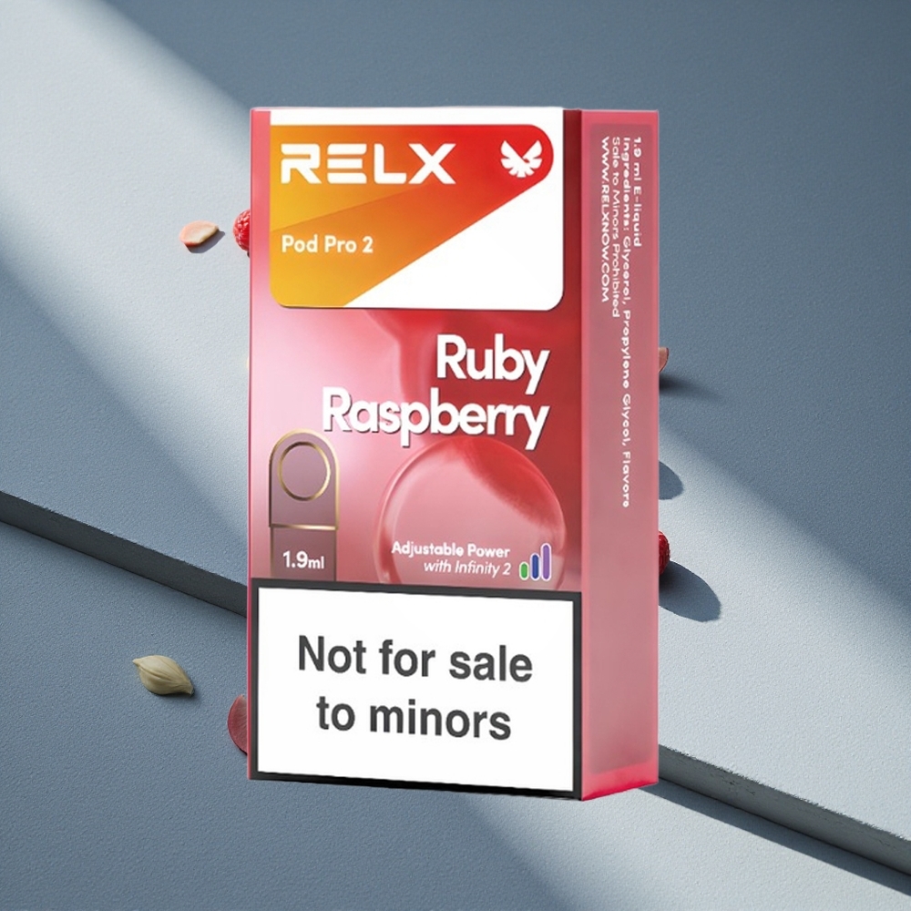 RELX Pod Pro 2 600 Puffs Malinowy Niebieski 0% Nikotyny 1,9ml