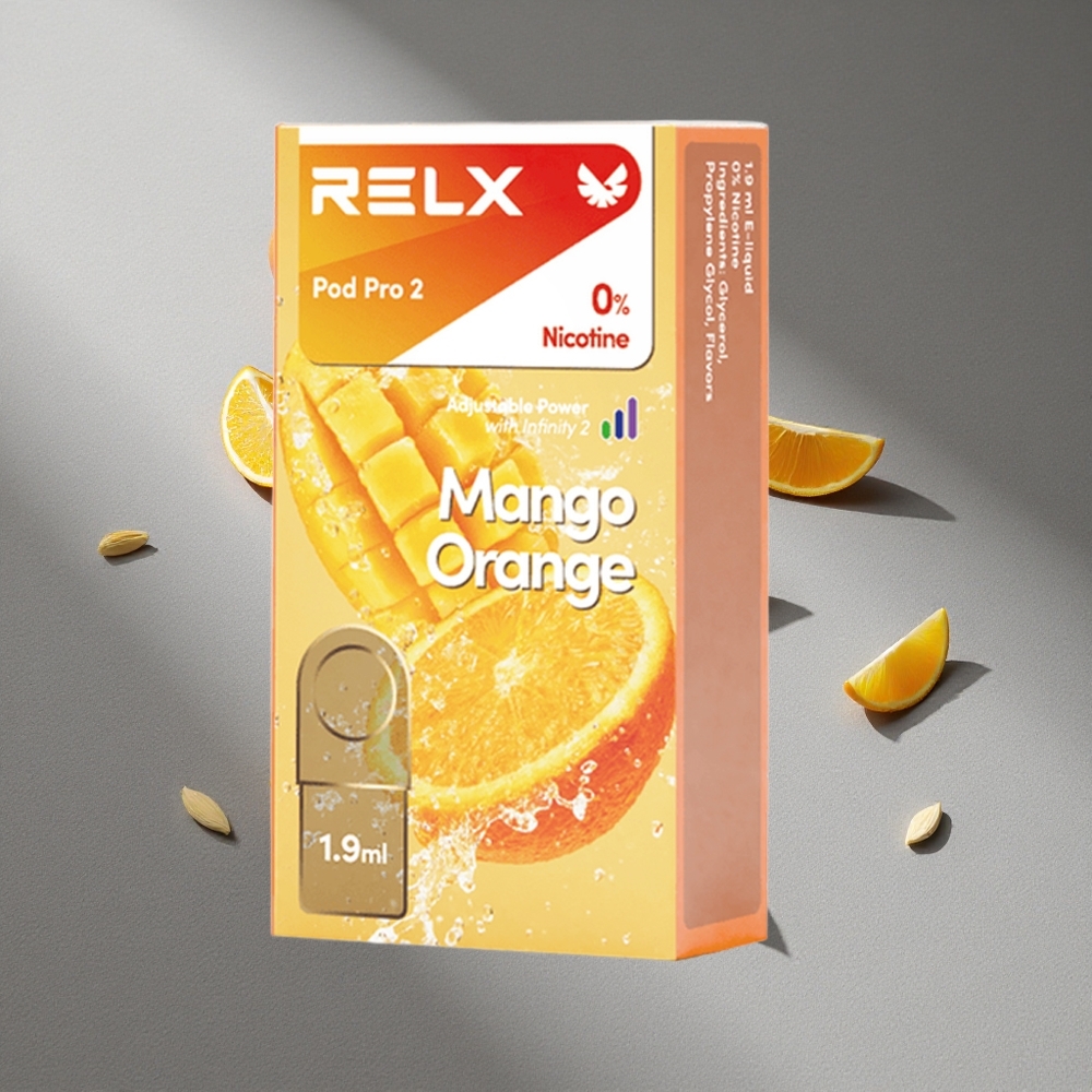 RELX Pod Pro 2 600 Puffs Mango Pomarańcza 1.9ml
