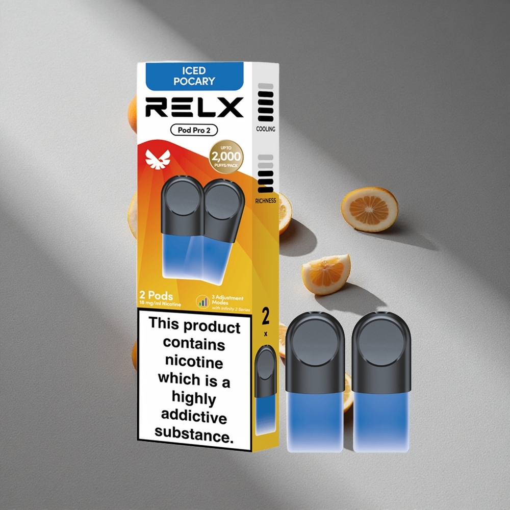 RELX Pod Pro 2 600 Puffs Napój-Lodowa Pocary 1,8% Nikotyny