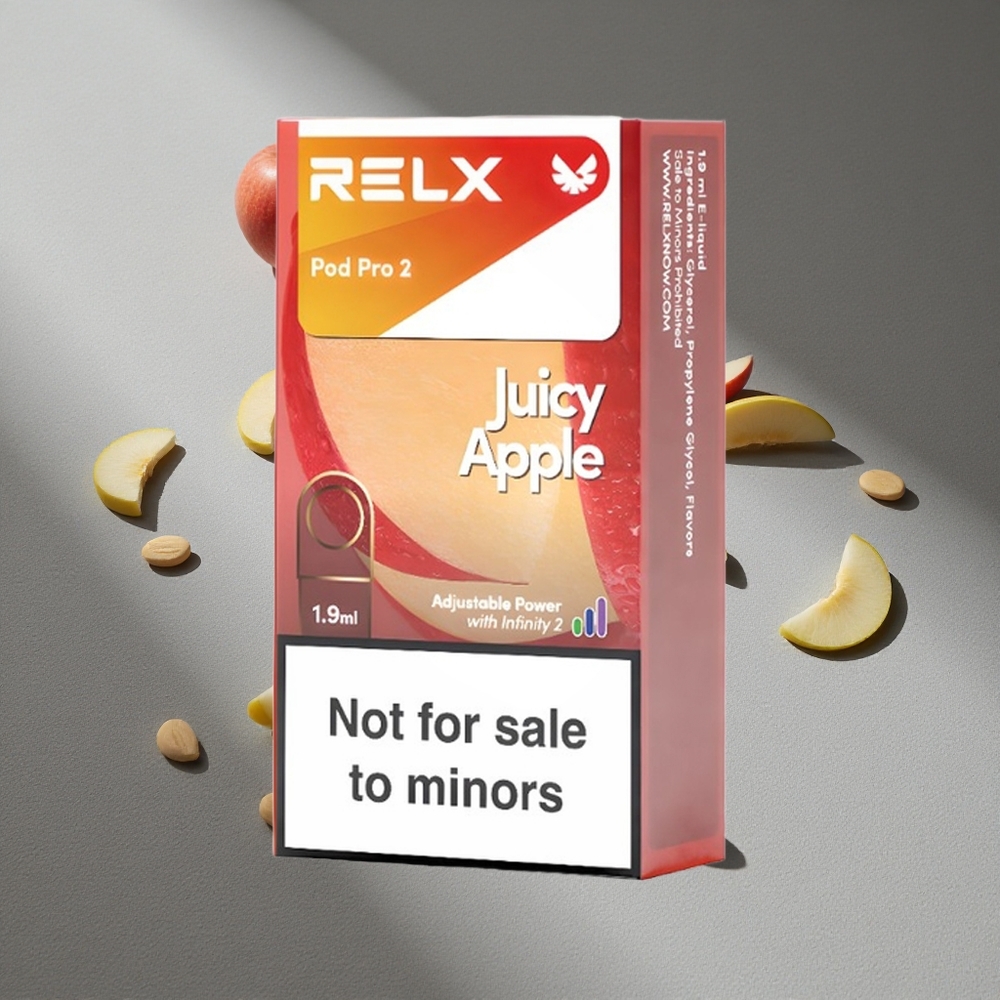 RELX Pod Pro 2 600 Puffs Sokowe Jabłko 1.9ml