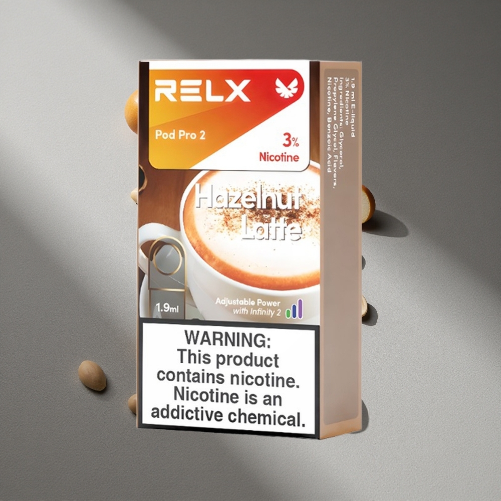 RELX Pod Pro 2 600 zaciągnięć Orzechowa Latte 3% nikotyny 1,9ml