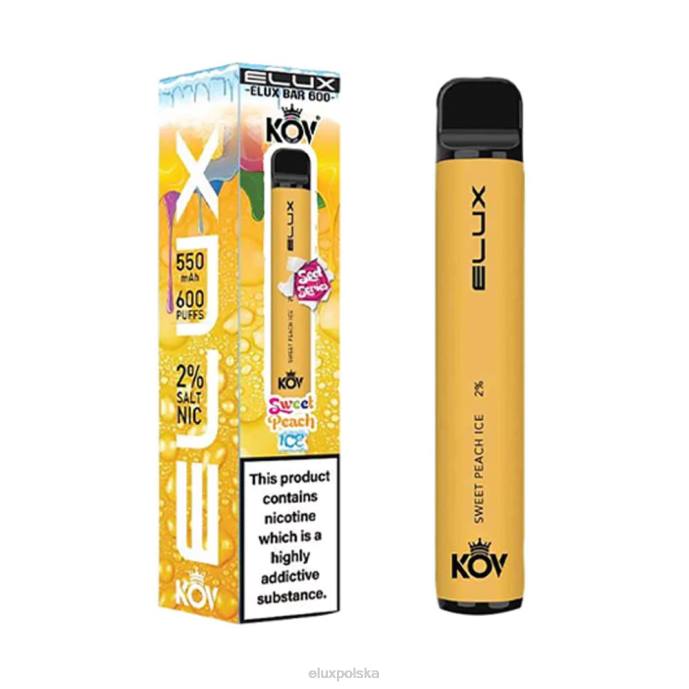 D4FN108 Elux Vape Price Elux Bar Jednorazowy waporyzator z serii Sweet słodki brzoskwiniowy lód