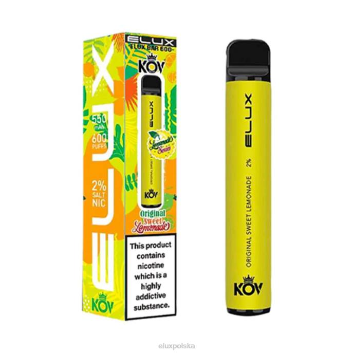 D4FN8 Elux Vape Price Elux Bar Lemonade Series oryginalny jednorazowy waporyzator słodka lemoniada