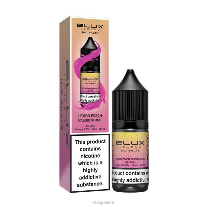 D4FN70 Elux Vape Review Elux Legend sól kuchenna 10ml marakuja cytrynowo-brzoskwiniowa