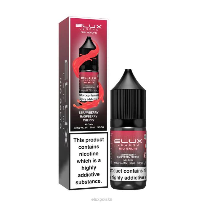 D4FN72 Elux Vape Store Elux Legend sól kuchenna 10ml truskawka malina wiśnia